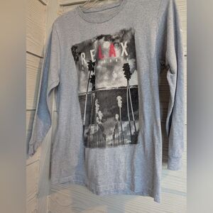Ocean Current Gray Long Sleeve Graphic Tee